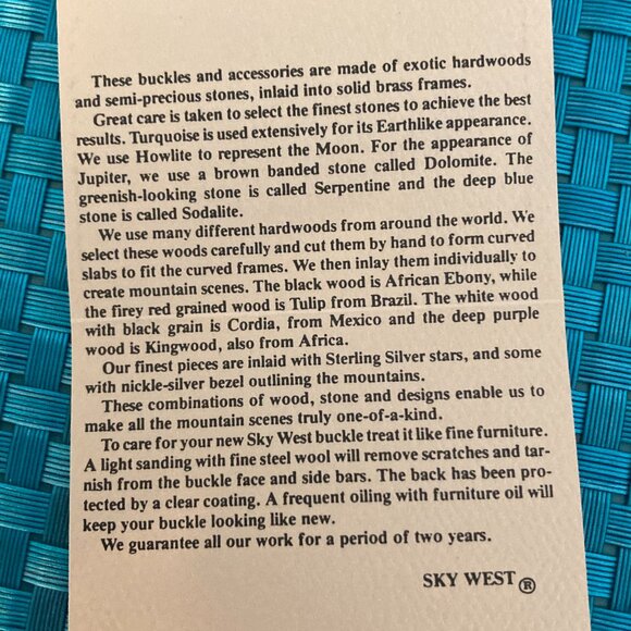 Vintage Silver Tone Abalone Stone Inlay Belt Buckle Mexico - Picture 7 of 9